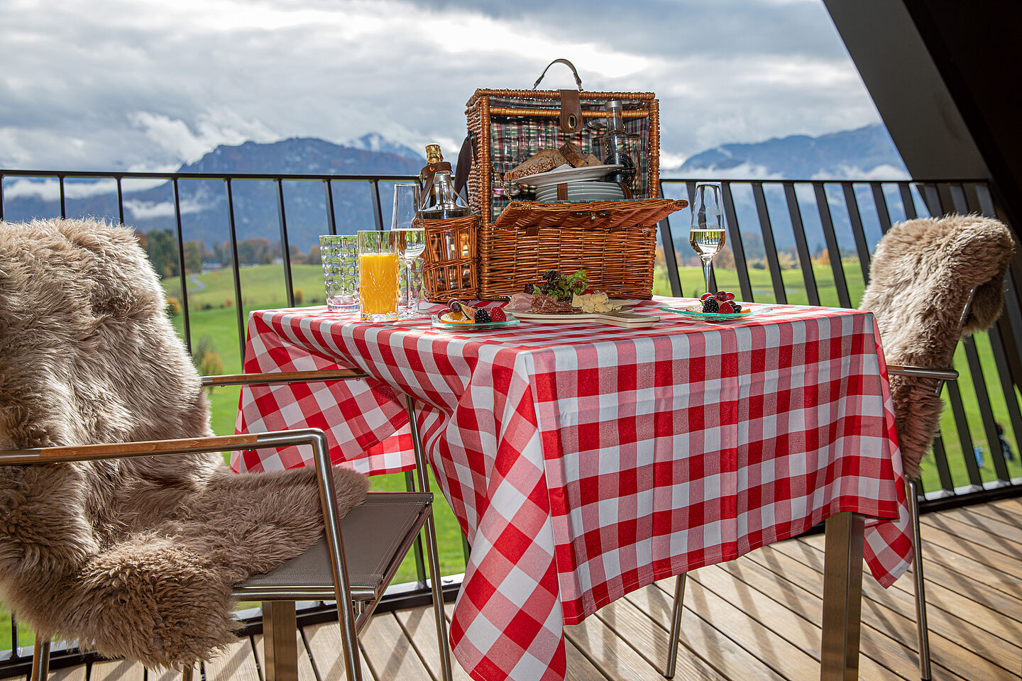 Picknick-Korb im Gasthaus Badhof Meggen